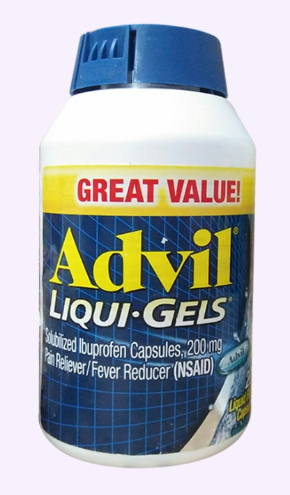 Viên uống giúp giảm đau hiệu quả advil liqui gels 120 viên