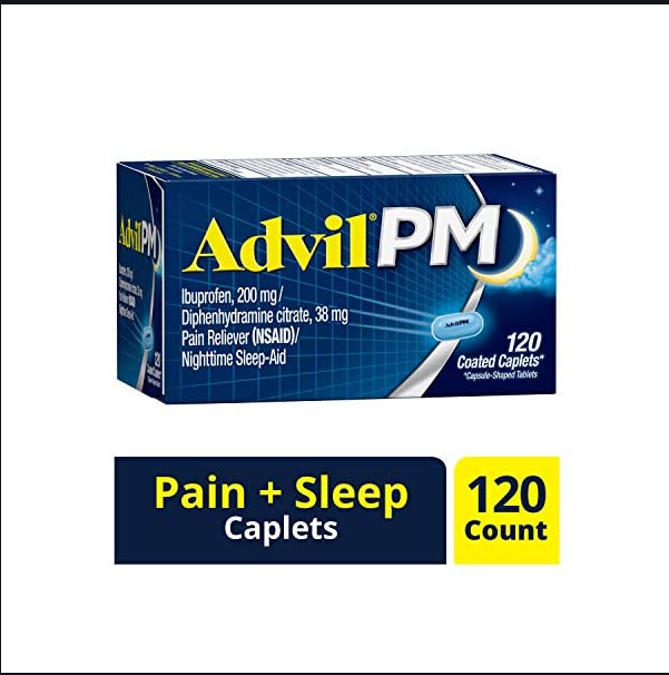 Viên uống giảm đau advil pm ibuprofen 200mg 80 viên