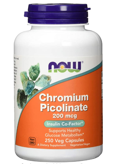 Now chromium picolinate, 200mcg – viên uống bổ sung crom giúp bảo vệ hệ tim mạch, 100 viên