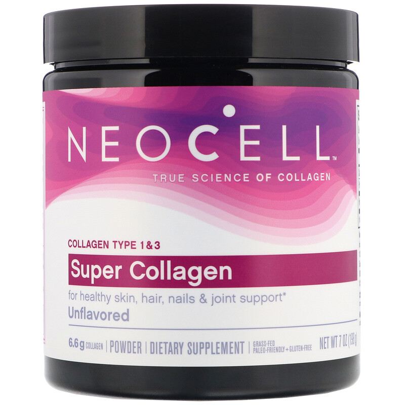 Collagen giúp xương chắc khỏe, chống nhăn da neocell super collagen type i & iii dạng bột 198g