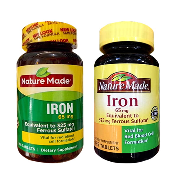 Nature Made Iron: Viên uống bổ sung sắt, sản phẩm cần thiết cho mọi gia đình Việt, 360 viên.