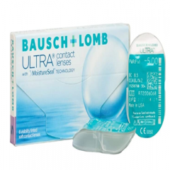 Kính Áp Lực  Bausch + boo ULTRA Bausch & Lomb Ultra Monthly Pack of 6 Contact Lens, -9 Diopters, 14.2 mm