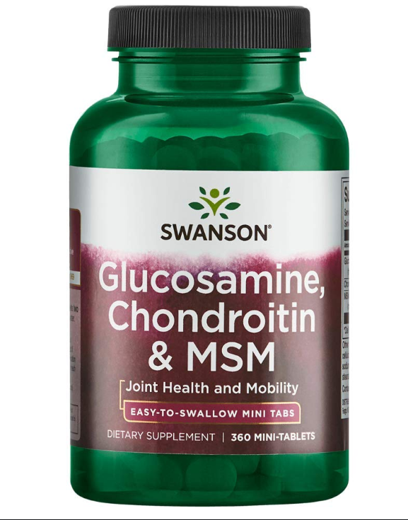 Swanson Glucosamine Chondroitin & MSM 240 viên - Bổ Trợ xương khớp Giúp Tái Tạo Lại Sụn Khớp Đã Bị Thái Hóa Thương Tổn hình 1