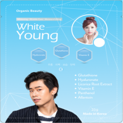 Mặt Nạ Dưỡng Trắng Organic beauty White Young (1 Miếng) 25g