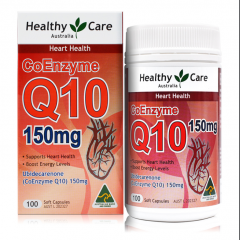 Healthy Care Coenzyme Q10 150mg Thực phẩm chức năng Thuốc bổ tim Úc 100 viên
