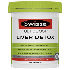 Swisse Liver Detox Thực phẩm chức năng Viên uống bổ gan, thải độc 120 viên của Úc