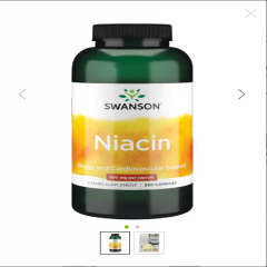 Viên uống bổ sung Swanson Niacin Vitamin B3 - Hỗ trợ tim mạch, chuyển hóa năng lượng