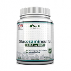 Nutrition Glucosamine Sulphate Viên uống bổ sung xương khớp 1,500 mg 2KCI 365 viên