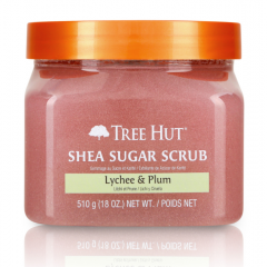 Tẩy Tế Bào Chết Toàn Thân Tree Hut Shea Sugar Scrub – Lychee & Plum (510g)