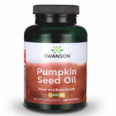 viên uống tinh chất hạt bí ngô hỗ trợ tuyến tiền liệt - Swanson Pumpkin Seed Oil, 100 viên