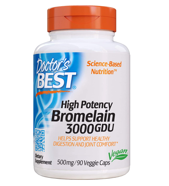 Doctor's Best Bromelain 3000 GDU 500 mg 90 Viên - Hỗ trợ tiêu hóa.
