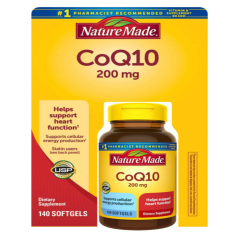 Nature Made CoQ10 200 Mg Viên Uống Hỗ Trợ Tim Mạch 140 viên