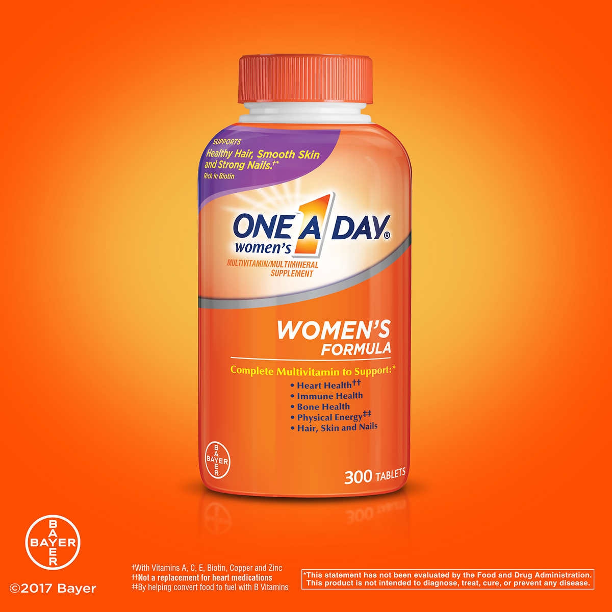 One a Day Multivitamin Women's Formula, 300 viên cung cấp dinh dưỡng đa sinh tố thiết yếu cho cơ thể