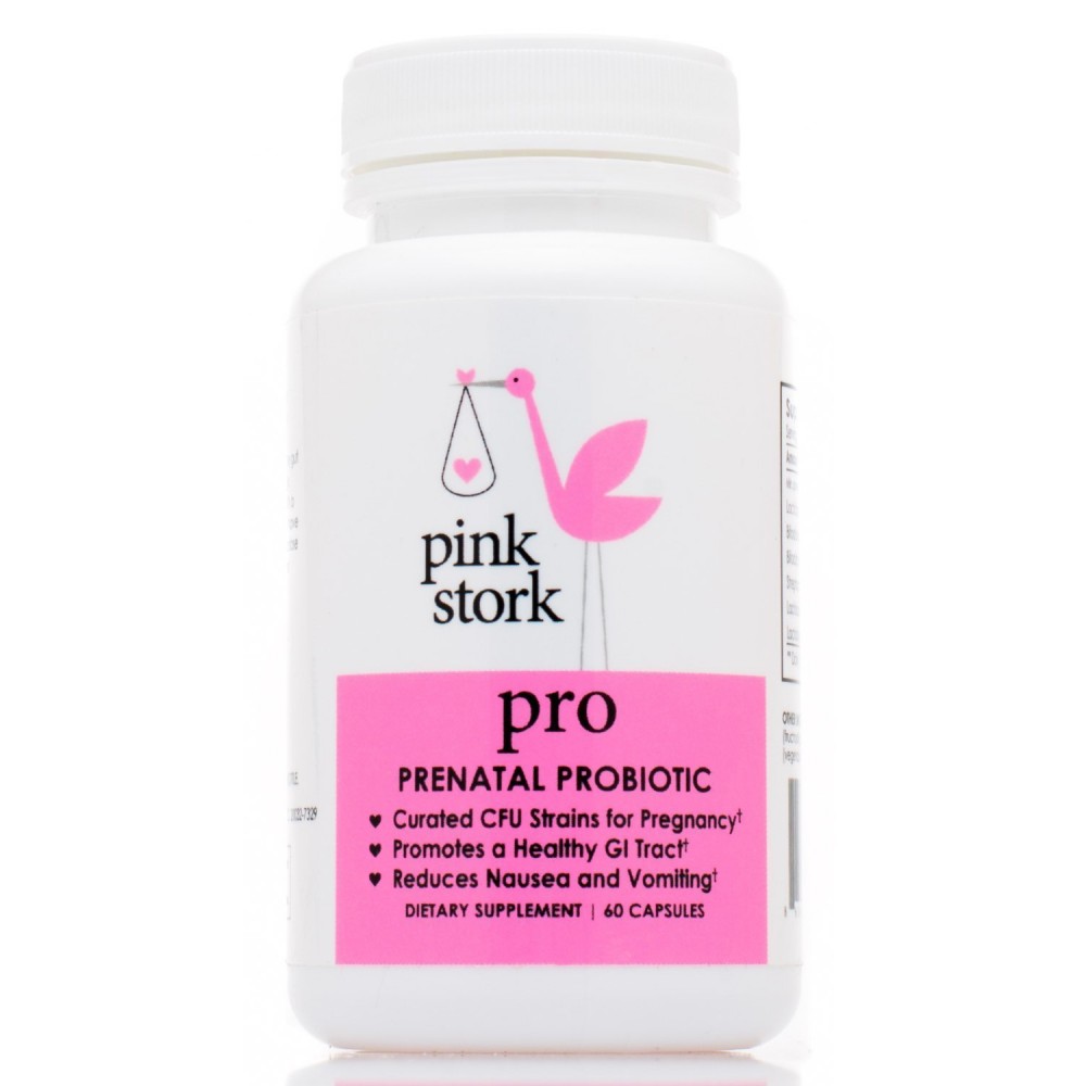 Pink Stork Pro Prenatal Probiotic – Vitamin Cho Phụ Nữ Mang Thai  Giảm Các Triệu Chứng Ốm Nghén,Hỗ Trợ Hệ Tiêu Hóa .