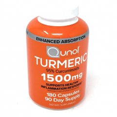 Qunol Turmeric 1500mg Thực phẩm chức năng Viên uống tinh chất nghệ 180 viên