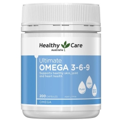 Healthy Care Ultimate Omega 3-6-9 Viên Uống Hỗ Trợ Bổ Não -Tim Mạch - Huyết Áp 200 Viên.