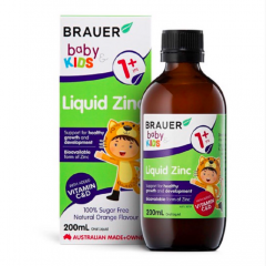 Brauer Baby & Kids Liquid Zinc cho bé trên 1 tuổi 200ml