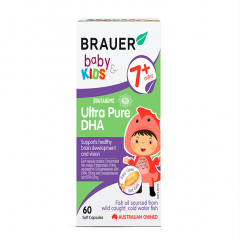 Brauer Baby & Kids Ultra Pure DHA cho trẻ từ 7 tháng tuổi - 60 viên