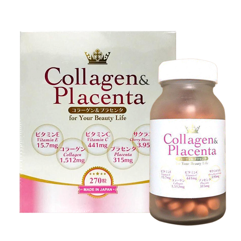 JpanWell - Viên uống làm đẹp da Collagen & Placenta – 270 viên