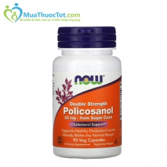 Now food Policosanol 90 viên 20 mg: Viên uống hỗ trợ sức khỏe tim mạch