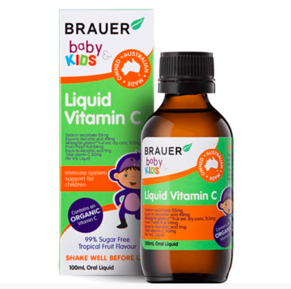 Brauer bổ sung Vitamin C Baby & Kids Liquid Vitamin C cho trẻ 100ml
