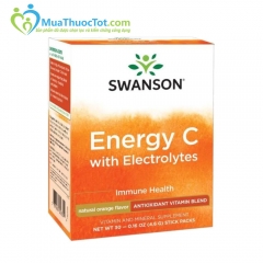 Swanson Vitamin Energy C Năng lượng Vitamin C với chất điện giải 30 gói