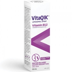 VitaQIK Xịt Liposome Vitamin B12 50ml - Cung cấp vitamin B12 dạng xịt.