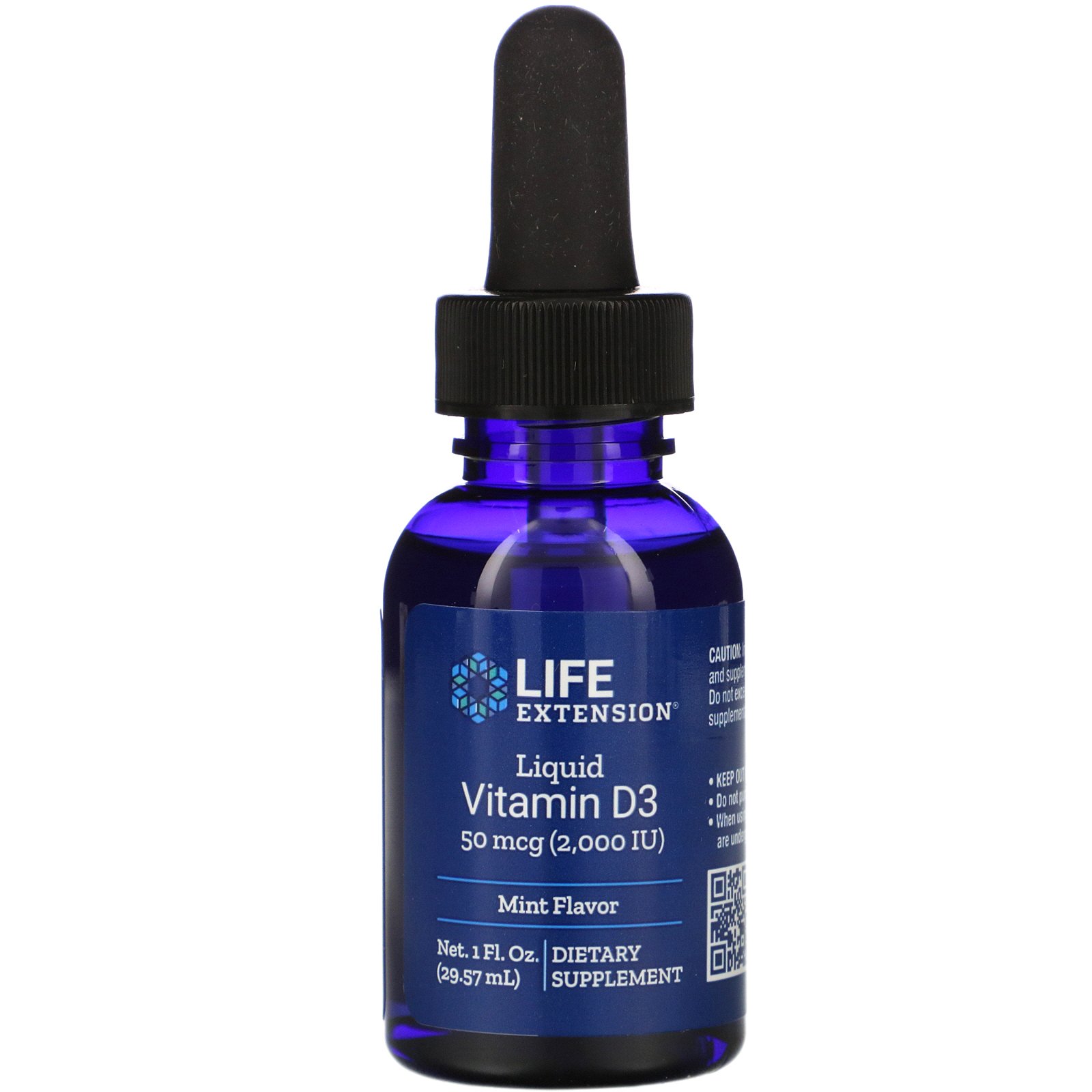 Life Extension, Liquid Vitamin D3, 2,000 IU, 1 fl oz (29.57 ml) Bổ sung vitamin D3 cho xương chắc khỏe