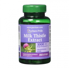 Viên uống hỗ trợ chức năng gan Puritan’s Pride Milk Thistle Extract 1000mg hộp 180 viên