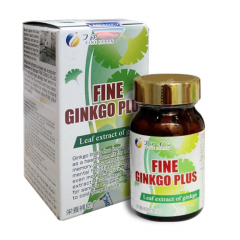 Fine Ginkgo Plus: TPCN giảm stress, tăng trí nhớ, cải thiện chứng đau đầu, mất ngủ 150 viên