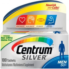 Centrum Silver Men 50+, Viên uống bổ sung vitamin và khoáng chất dành cho nam giới trên 50 tuổi 100 viên