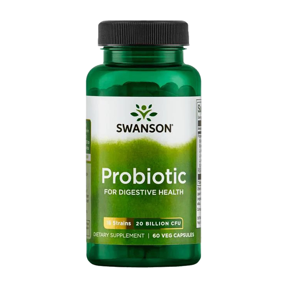 Viên uống bổ sung lợi khuẩn Probiotic cải thiện hệ tiêu hóa Swanson Probiotic for Digestive Health hộp 60 viên