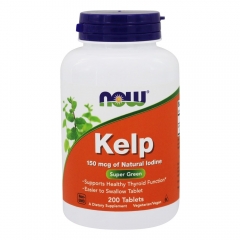 Viên uống hỗ trợ tuyến giáp Now Foods Kelp 150mcg, 200 viên