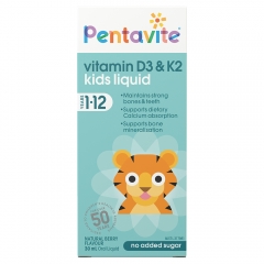 Pentavite Vitamin D3 & K2 Kids Liquid 30ml - Bổ Sung Vitamin D2 & K2 Cho Trẻ Em.