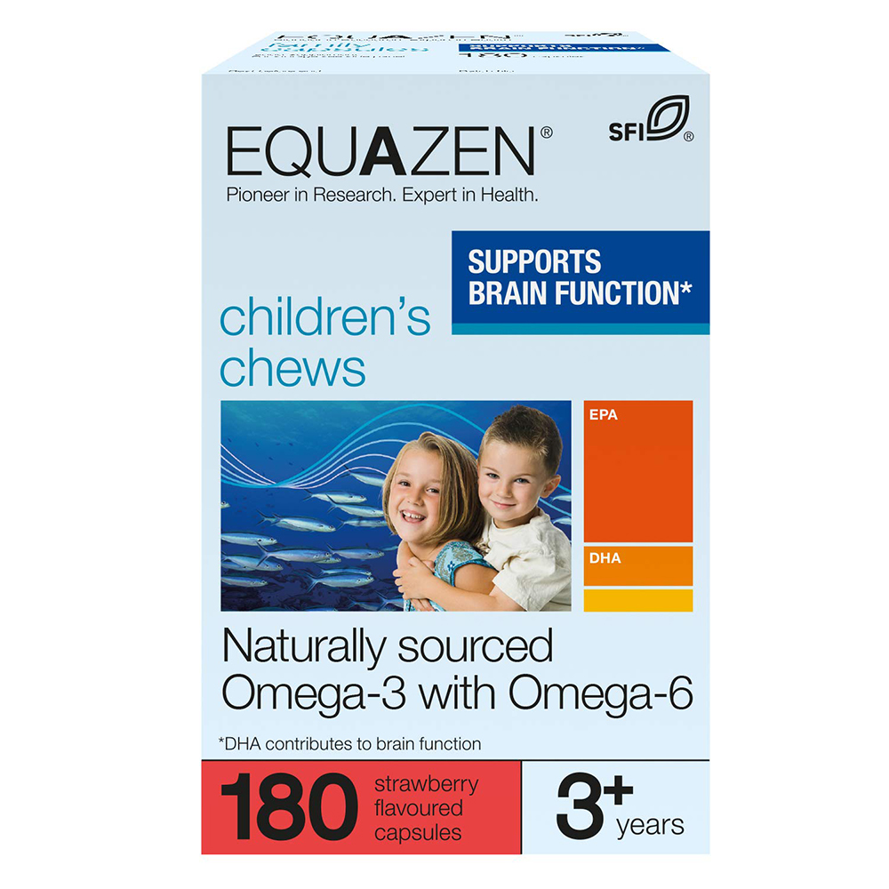 Viên nhai bổ sung Omega 3 và Omega 6 Equazen Eye Q Chews 180 viên.