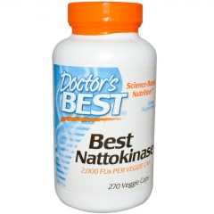 Doctor's Best Nattokinase 2000 Fus 270 viên - Viên Uống Hỗ Trợ Tăng Cường Tuần Hoàn Máu Não Và Ổn Định Huyết Áp.