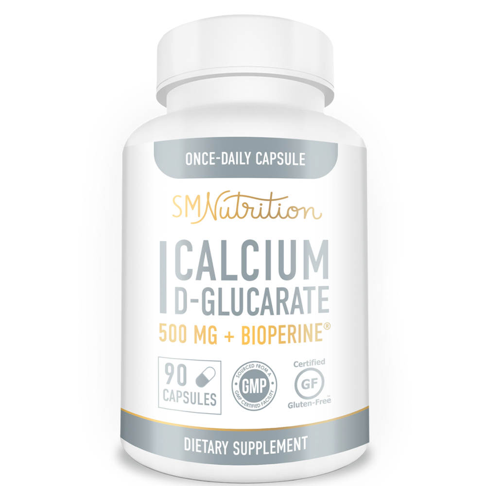 Calcium Canxi D-Glucarate 500 mg- viên uống hỗ trợ tăng cường khả năng miễn dịch, giúp giảm viêm,giúp da sáng hơn và giúp cơ thể bạn loại bỏ độc tố- 90 viên/1 hộp.