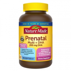 Nature Made Prenatal DHA Viên bổ sung dinh dưỡng cho bà bầu và thai nhi 200mg, 150 viên
