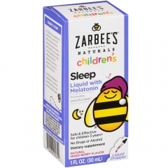 Zabree's Naturals Children'S Sleep Liquid với bổ sung hương vị Berry tự nhiên, chai 30mL