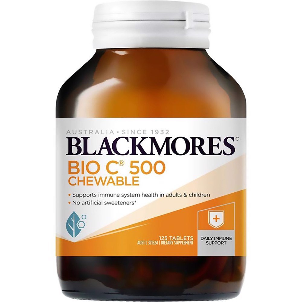 Blackmores Viên Dạng Nhai Bổ Sung Vitamin C 500mg Bio C Chewable 125 Viên.