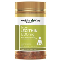 Mầm đậu nành Super Lecithin 1200mg 100 viên Healthy Care Úc.