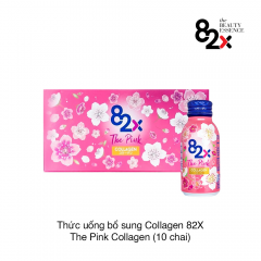 Nước uống Collagen 82x The Pink hộp 10 chai x 100ml Nhật Bản