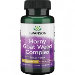 Swanson Horny Goat Weed Complex, Tribulus and Maca 60 viên - Viên uống tăng cường sinh lý nam và nữ.