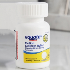 Equate Motion Sickness 50 mg 100 viên - Giảm nhanh các triệu chứng say tàu xe.