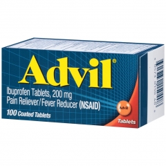 Viên uống giảm đau Advil ibuprofen 200mg Hộp 100 viên