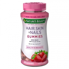 Kẹo dẻo Nature’s Bounty Hair, Skin & Nails 80 Viên Của Mỹ - Giúp đẹp làm đẹp da móng và tóc.