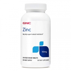 Viên uống bổ sung kẽm GNC Zinc 50mg 250 viên của Mỹ.
