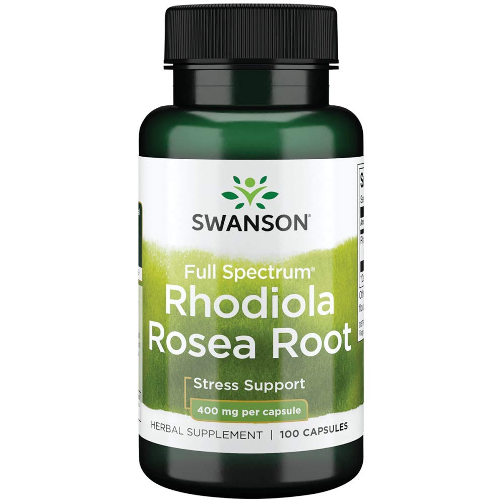 Swanson Full Spectrum Rhodiola Rosea Root 100 viên - Viên Uống Tăng Cường Miễn Dịch Giảm Stress.