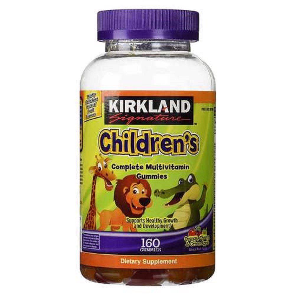 Kirkland Kẹo Hỗ Trợ Bổ Sung Vitamin Cho Bé Children’s Multivitamin 160 Viên