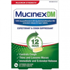 Mucinex DM Maximum Strength 14 viên - Hỗ trợ giảm nhanh ho và long đờm